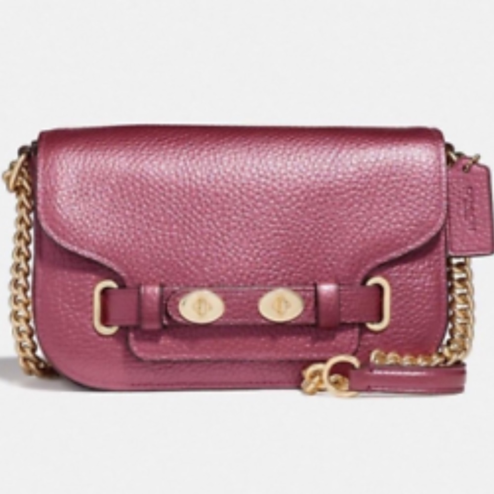 Coach Metallic Antique Blush Crossbody Bag